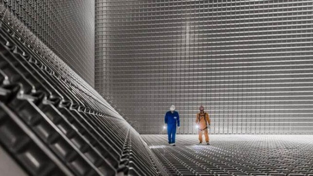 Image: An LNG-type membrane containment system. GTT has developed a similar concept for liquid hydrogen. Credit: GTT