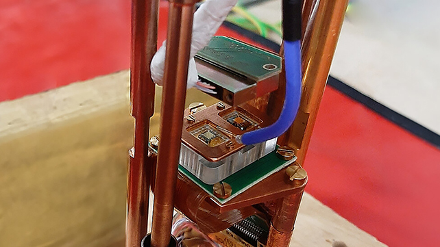 Part of the experimental setup. (Mandal/JMU)