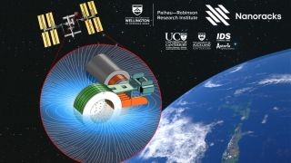 A novel thruster based on a superconducting magnet technology will be tested on the International Space Station. (Image credit: Victoria University of Wellington)