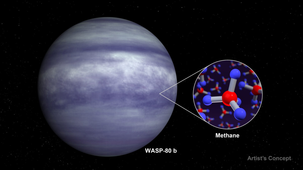 Webb discovers methane,