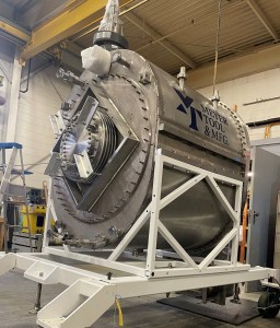 A high precision accelerator cryomodule produced by Meyer Tool for use in a particle accelerator at Brookhaven National Lab. MTM’s fabrication expertise is trusted by national labs and quantum technology firms worldwide. Credit: Meyer Tool & Manufacturing, Inc.