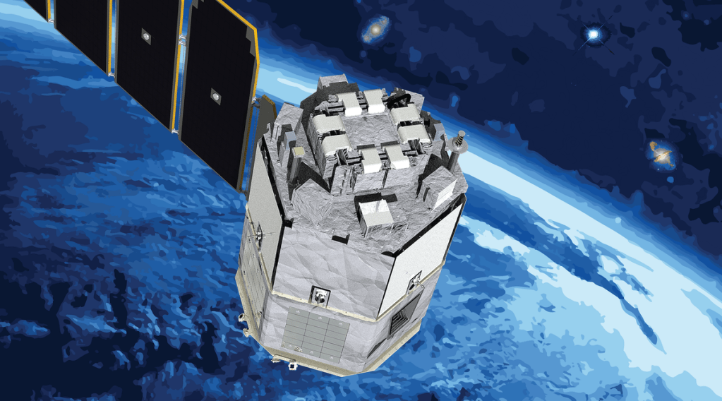 Figure 1: An artist's rendering of the COSI satellite. Credit: Northrop Grumman Systems Corporation