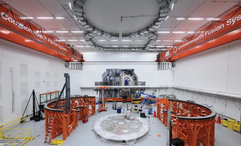 The tokamak hall at Commonwealth Fusion Systems’ fusion energy facility in Devens, Massachusetts, will house the company’s SPARC reactor. Credit: Commonwealth Fusion Systems