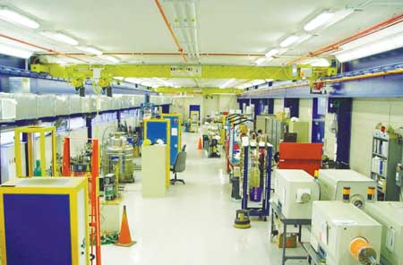 Fig. 1. New Superconducting Strand and Cable R&D Lab, as established in a 6,000-square-foot addition to Industrial Building 3 at FNAL's Technical Division.