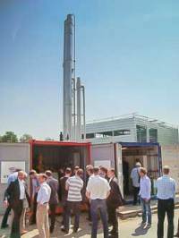 Picture 1. Direct liquefaction of biogas with a Stirling cryocooler at a demonstration project in the Netherlands