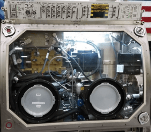 Figure 1. ZBOT hardware in the MSG mockup at NASA Marshall Space Flight Center. Image: NASA