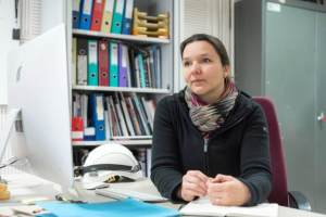 Jennifer Mertens, a German accelerator physicist, works in the Technology department at CERN. Image: Sophia Bennett/CERN