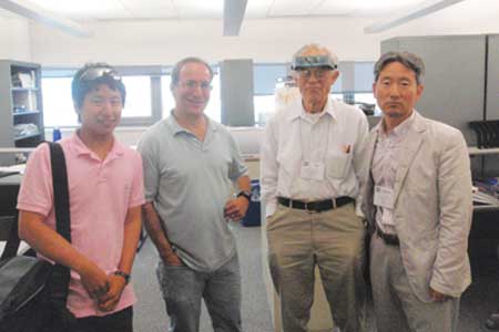 This photograph was taken in July 2009 at the University of Arizona. From left to right: Seungwhan Baek (KAIST) Lawrence D. Sobel (University of Arizona, Tucson), Prof. Smith, Sangkwon Jeong (KAIST). Photo submitted by Seungwhan Baek.